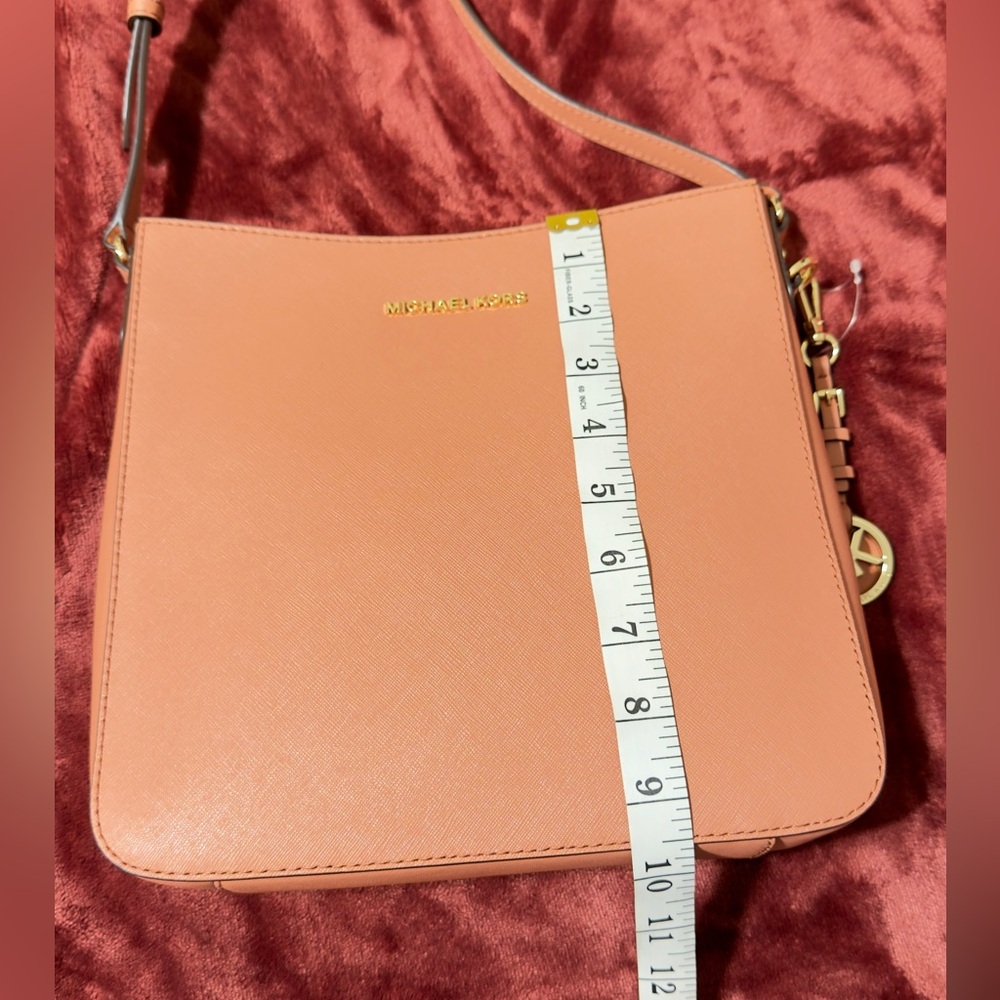 NWT! Michael Kors Jet Set Travel Large Messenger Leather Crossbody Bag - Picture 11 of 13